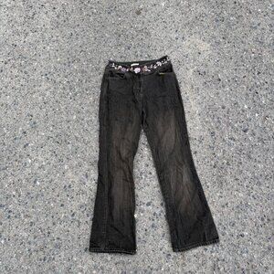 Stunning Y 2 K Embroidered Low Rise Jean